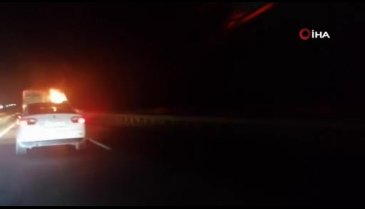 Bursa'da tanker alev alev yandı