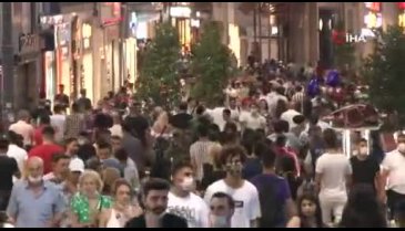 İstiklal'deki yoğunluk korkuttu!