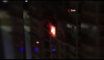 15 katlı binada yangın paniği!