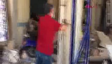Konya'da bir sokakta doğalgaz patlaması