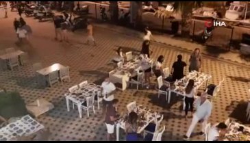 Turistler kaçacak yer aradı