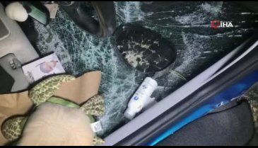 Bursa'da ellerini dezenfekte ederken, takla atıp sürüklendi