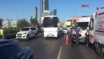 TEM Otoyolu'nda feci kaza