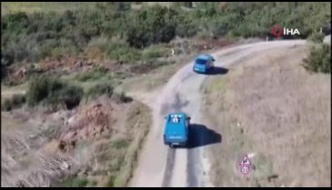 Bursa'da drone ile kenevir tarları böyle tespit edildi