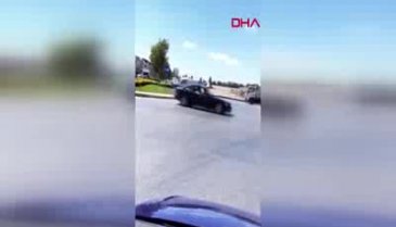 Drift yapan sürücünün ehliyetine 2 ay el kondu