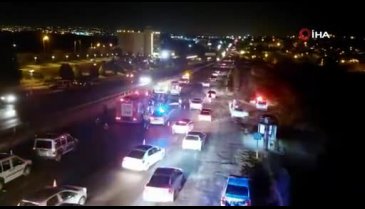 Dehşet kaza! Üç araç birden çarptı