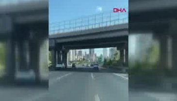 Düğün konvoyunda yürekleri ağza getiren anlar
