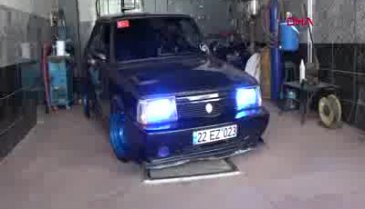 Modifiye edilen otomobili aldı, Almanya'ya götürüyor