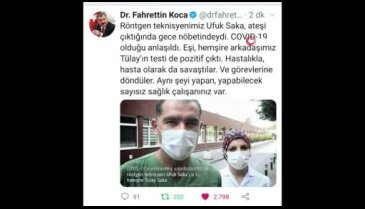 Sağlık Bakanı Koca'nın örnek gösterdiği Bursa'daki sağlıkçı çift konuştu
