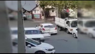 Saldırdığı kadın tekvandocu çıkınca neye uğradığına şaşırdı