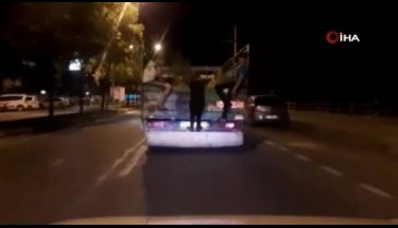 Tehlikeli yolculuk! Yürekleri ağza getirdiler
