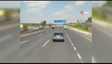 Dakikalarca süren tehlikeli yolculuk kamerada