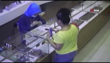 15 bin liralık sahte altın kolye dolandırıcılığı kamerada