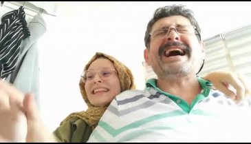 Berna ile babasının sevinci sosyal medyada gündem oldu