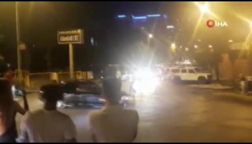 Yasağa rağmen asker uğurlamasında yolu kapatarak drift attılar