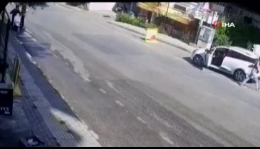 Bursa'da hem düşündüren hem de üzen kaza kamerada!