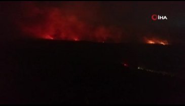 Denizli'deki orman yangını söndürülemiyor