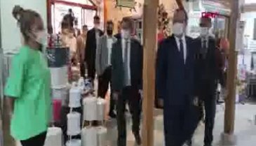 Bursa Valisi Canbolat'tan İnegöl'de koronavirüs denetimi