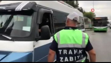 Bursa'da toplu taşımalara korona virüs denetimi