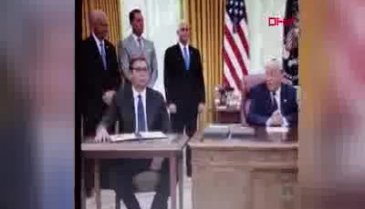 Trump'ın sözleri Sırp devlet başkanını şaşkına çevirdi