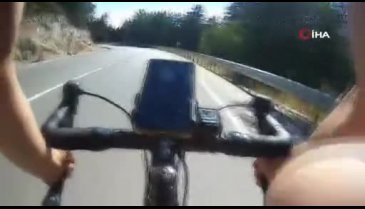 Bursalı bisikletçi ölümden döndü