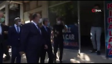 Bursa Valisi Canbolat ve il protokolünden koronavirüs denetimi