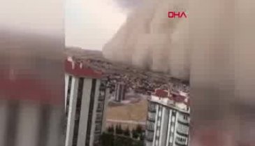 Ankara'da kum fırtınası!