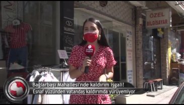 Bursa Bağlarbaşı Mahallesi'nde kaldırım işgali! (ÖZEL HABER)