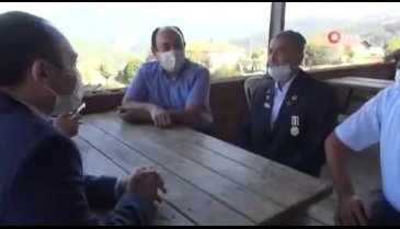 Bursa'da Kıbrıs Gazisine vefa ziyareti