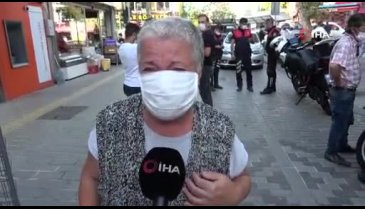 Yaşlı kadın maske takmayanları görünce gözyaşlarına boğuldu