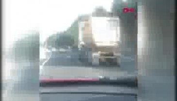 120 km hızla makas atarak ilerledi
