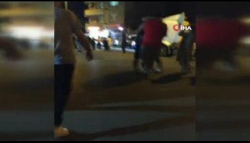 Sokak savaş alanına döndü