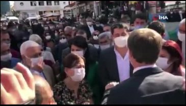 HDP'lilerden polise: Terbiyesiz, bana sicilini söyle