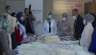 Bursa'da üreten kadınlara moral ziyareti