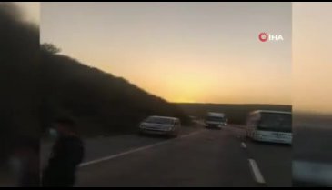 Bursa'ya hasta getiren özel ambulans takla attı 2 kişi yaralandı