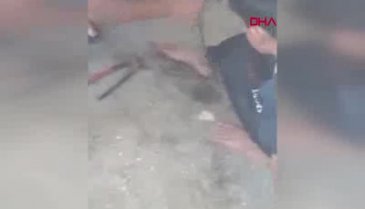 Bursa'da ayağında zincirle alevler arasında kalan çocuğu itfaiye kurtardı