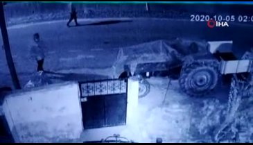 Park halindeki motosikleti böyle çaldılar