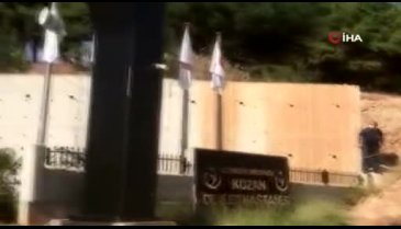 Hastane bahçesinde yangın paniği