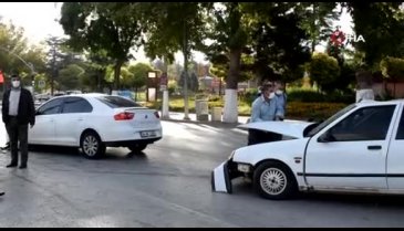 Malatya'da iki otomobil çarpıştı: 1 yaralı
