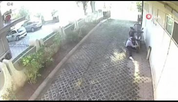 Bursa'da motoru sürükleyerek böyle çaldılar
