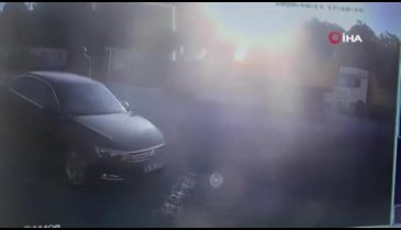 Şantiyede feci ölüm kamerada