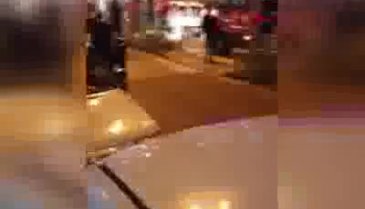Yağmur suyu kanalına saklandı, cadde ortasında rögardan çıkarıldı