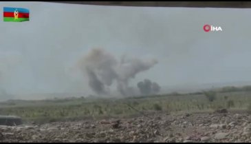 Azerbaycan, Ermeni mevzilerini vuruyor