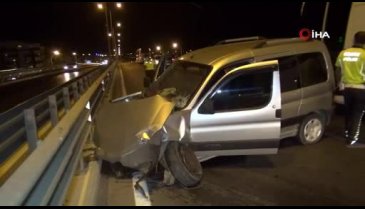 5 aracın karıştığı trafik kazasında taraflar arasında maske tartışması