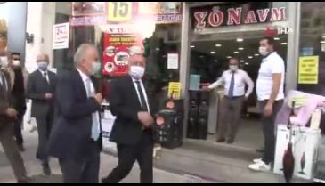 Maskesiz yakalanan esnaf 'Gebermek istiyorum' dedi