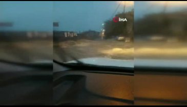 Bursa'da Uludağ'ın eteklerinde sel