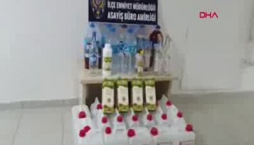 Bursa Gemlik'te 160 litre kaçak içki ele geçirildi