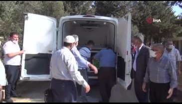 Tren kazasında ölen dayı yeğen toprağa verildi