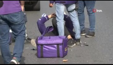 İstanbul'un göbeğinde feci kaza