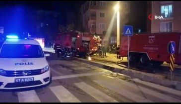 Mobilya atölyesi yandı binada mahsur kalanları itfaiye kurtardı